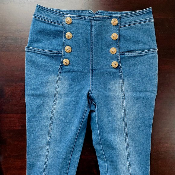 Dana Pant (Blue Denim) - Ivory & Chain - Picture 12 of 13